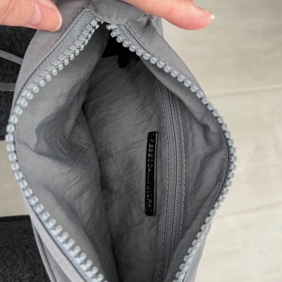 New without tags Rebecca Minkoff gray nylon crossbody bag with silver hardware. - Picture 7 of 9